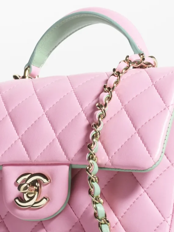Chanel Classic Single Flap Bag Quilted Lambskin Mini