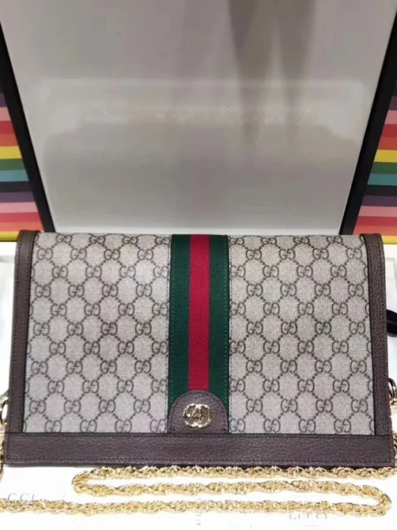 Gucci Ophidia GG medium shoulder bag 503876 Dark Coffee