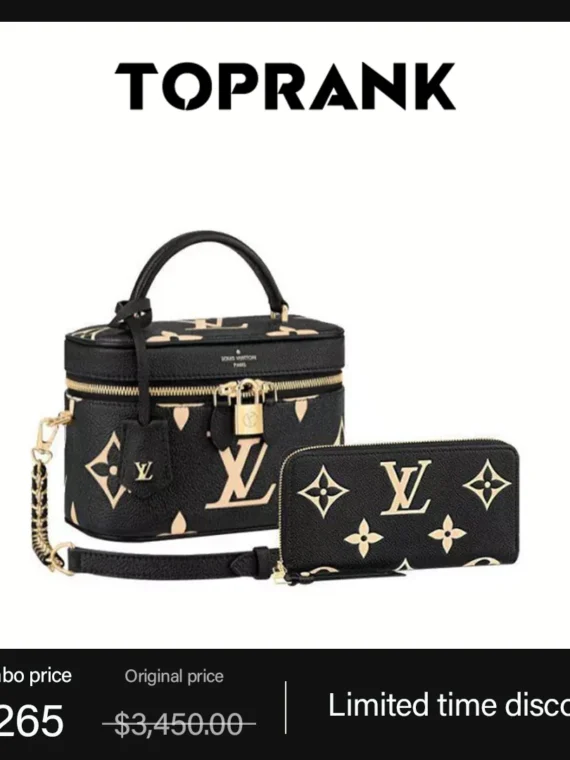 LOUIS VUITTON Vanity PM long wallet 2-piece set deals Ref: M45780  M80481