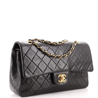 Chanel Classic Double Flap Bag Quilted Caviar Medium