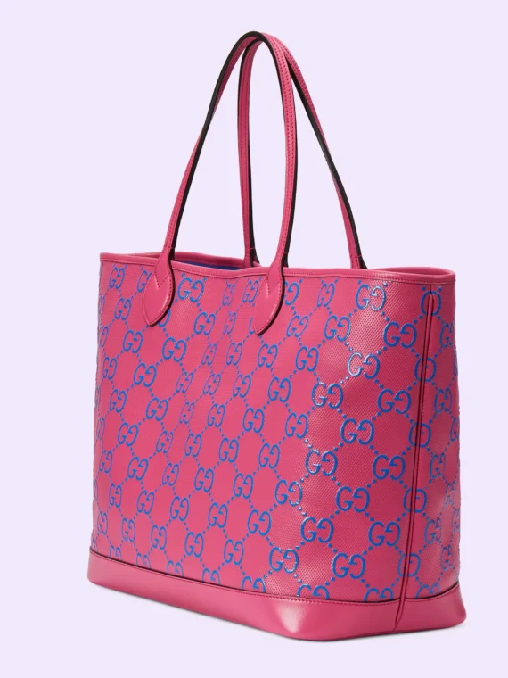 GG large embossed tote bag