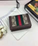 Gucci Ophidia GG card case 523155 Dark Coffee