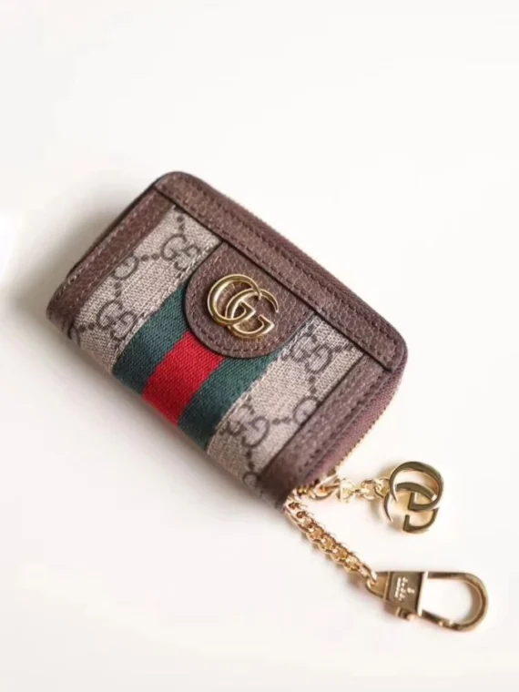 Gucci Ophidia GG key case 523157 Dark Coffee