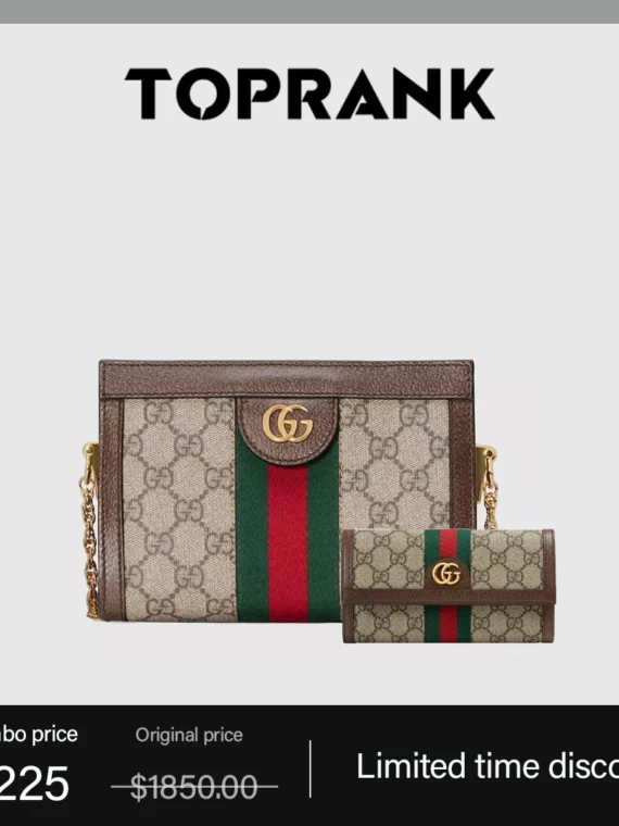 Ophidia GG mini shoulder bag+GUCCI continental wallet