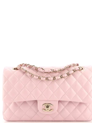 Chanel Filigree Flap Bag Quilted Caviar Small