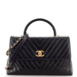 Chanel CC Drawstring Bucket Bag Quilted Calfskin Mini