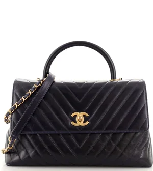 Chanel CC Drawstring Bucket Bag Quilted Calfskin Mini