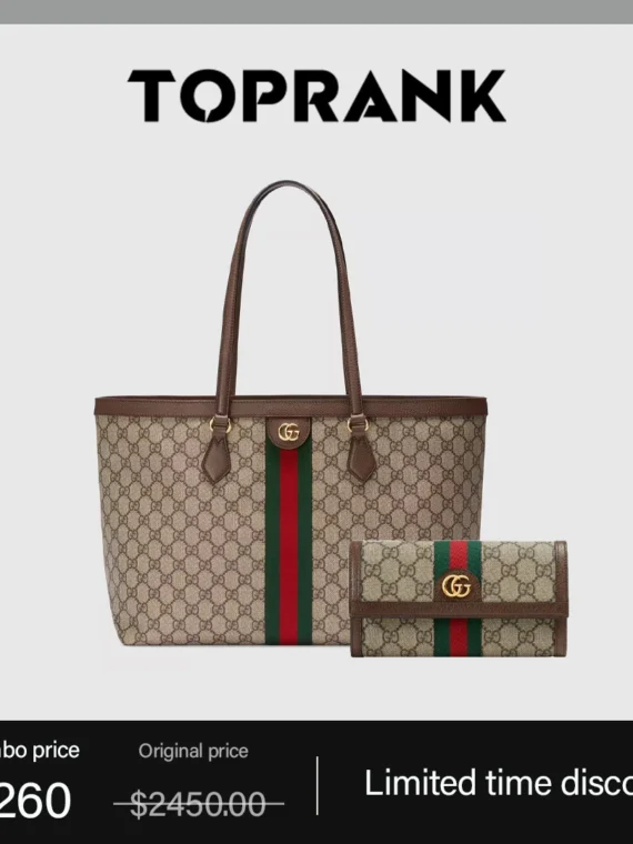 Ophidia GG medium tote+GUCCI continental wallet