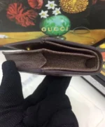 Gucci Ophidia GG card case 523155 Dark Coffee