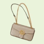 GG Marmont small crocodile shoulder bag