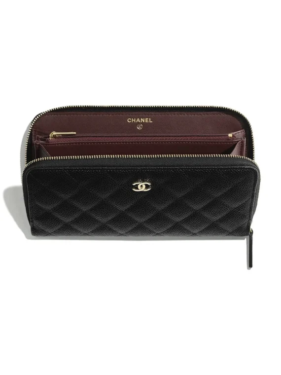 Chanel Medium Classic Double Flap Bag SO Black Crumpled Calfskin Black Hardware