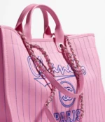 Chanel 19 Flap Card Case Quilted Goatskin