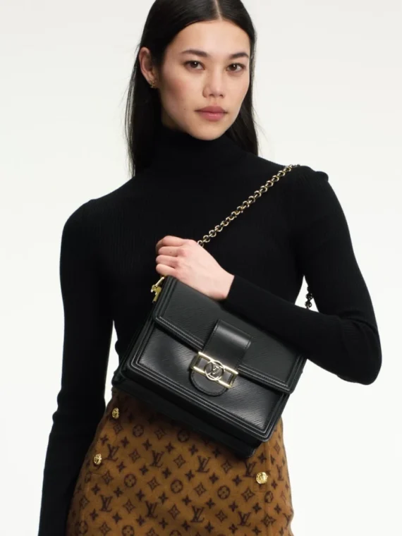 Louis vuitton Dauphine NV MM in Black