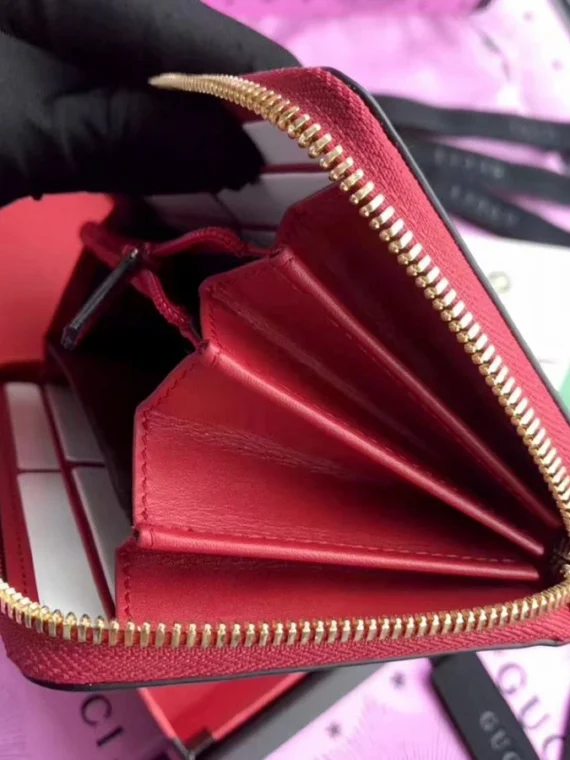 Gucci Sylvie leather zip around wallet 476083