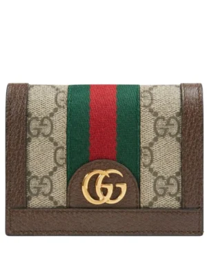 Gucci Ophidia GG card case 523155 Dark Coffee
