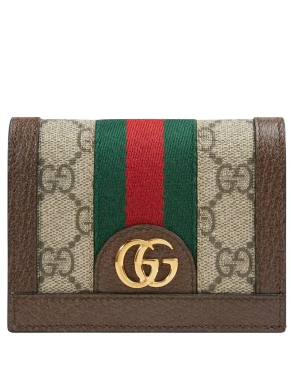 Gucci Ophidia GG card case 523155 Dark Coffee
