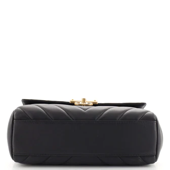 Chanel CC Open Shopping Tote Stitched Leather Large