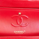 Chanel Small Classic Double Flap Navy Lambskin Light Gold Hardware