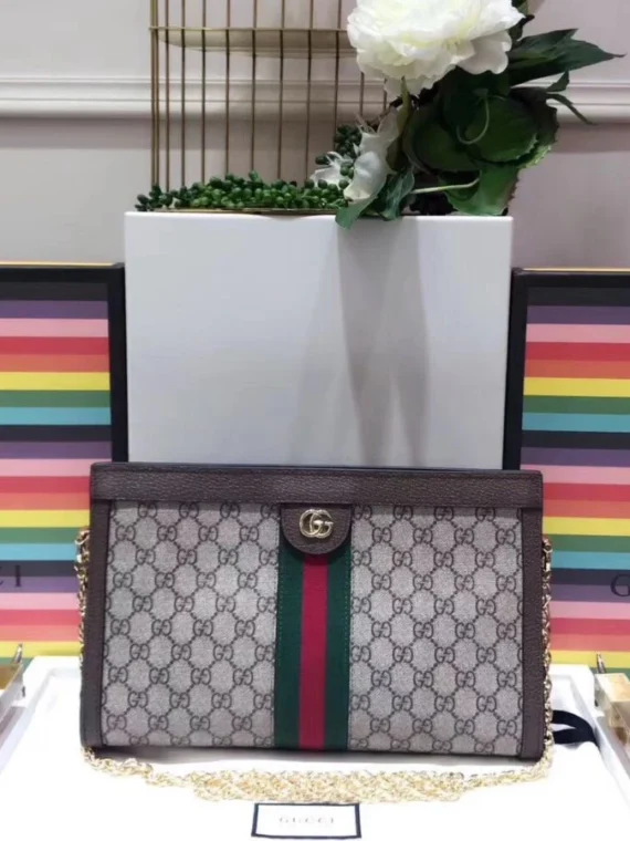 Gucci Ophidia GG medium shoulder bag 503876 Dark Coffee