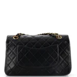 Chanel Vintage Classic Double Flap Bag Quilted Lambskin Medium