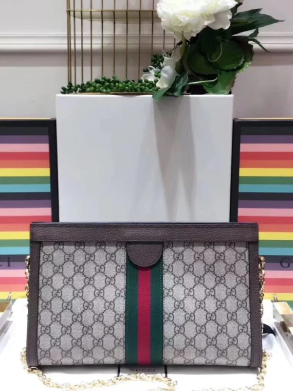 Gucci Ophidia GG medium shoulder bag 503876 Dark Coffee