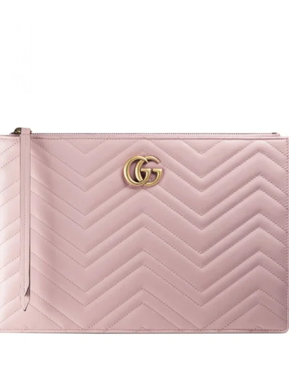 Gucci GG Marmont matelasse leather pouch 476440