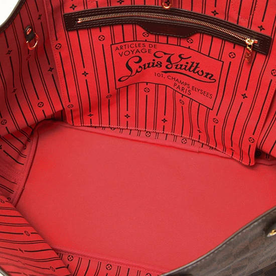 Louis Vuitton N51106 Neverfull GM Shoulder Bag Damier Ebene Canvas