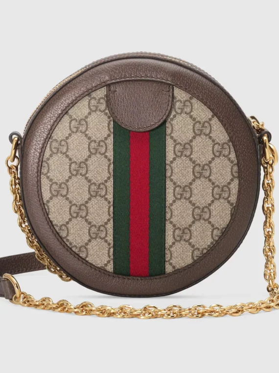 Ophidia GG mini round shoulder bag