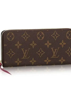 Louis Vuitton Monogram Canvas Clemence Wallet M60742 Fuchsia