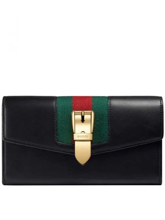 Gucci Sylvie leather continental wallet 476084