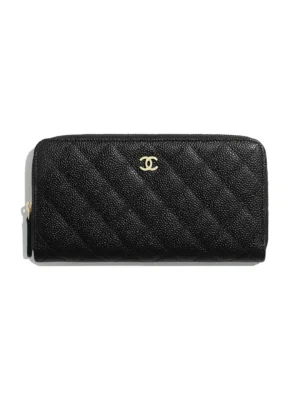 Chanel Medium Classic Double Flap Bag SO Black Crumpled Calfskin Black Hardware