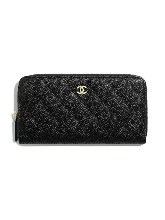 Chanel Medium Classic Double Flap Bag SO Black Crumpled Calfskin Black Hardware