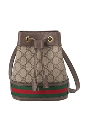 Gucci Ophidia Mini GG Bucket Bag 550620 Dark Coffee