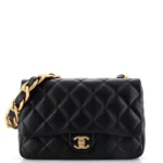 Pre-owned Chanel Jumbo Classic Double Flap Bag Black Caviar Gold Hardware