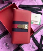 Gucci Sylvie leather zip around wallet 476083