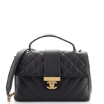 Chanel CC Open Shopping Tote Stitched Leather Large