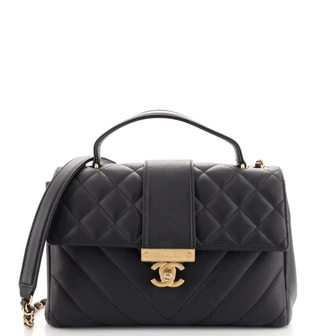 Chanel CC Open Shopping Tote Stitched Leather Large