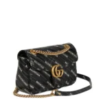 Gucci x Balenciaga The Hacker Project Small GG Marmont Bag – Black