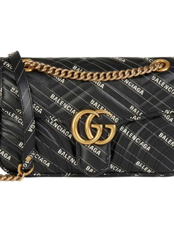 Gucci x Balenciaga The Hacker Project Small GG Marmont Bag – Black