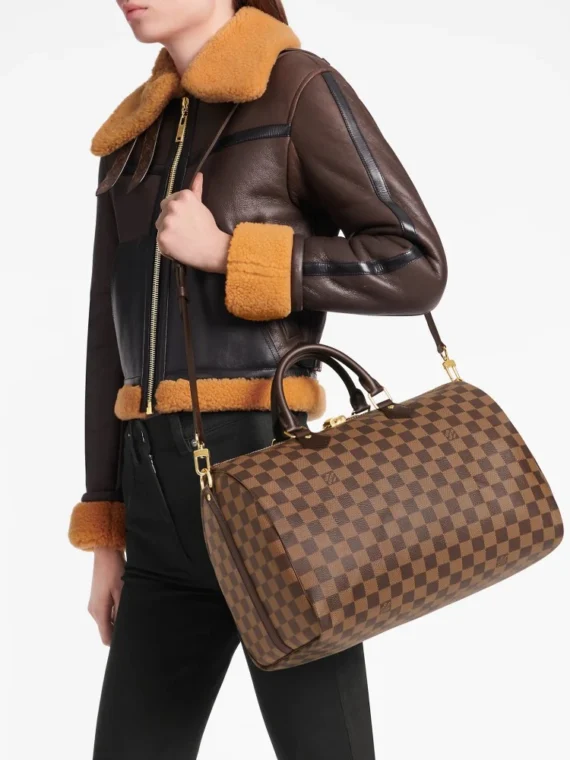 Louis Vuitton Damier Ebene Canvas Speedy Bandouliere 35 N41366