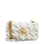 Gucci x Balenciaga The Hacker Project Small GG Marmont Bag – white