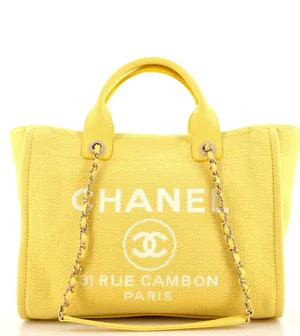 Chanel Deauville NM Tote Mixed Fibers Small