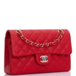 Chanel Small Classic Double Flap Navy Lambskin Light Gold Hardware