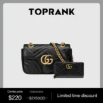 Gucci Marmont small shoulder bag+GG Marmont zip around wallet