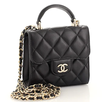 Chanel Blue Quilted Denim Rectangular Mini Flap Bag Gold Hardware