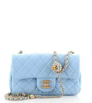 Chanel Filigree Vanity Case Quilted Caviar Small