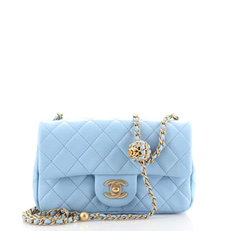 Chanel Filigree Vanity Case Quilted Caviar Small