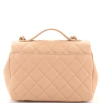 Chanel Small Classic Double Flap White Caviar Light Gold Hardware