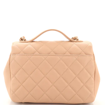 Chanel Small Classic Double Flap White Caviar Light Gold Hardware