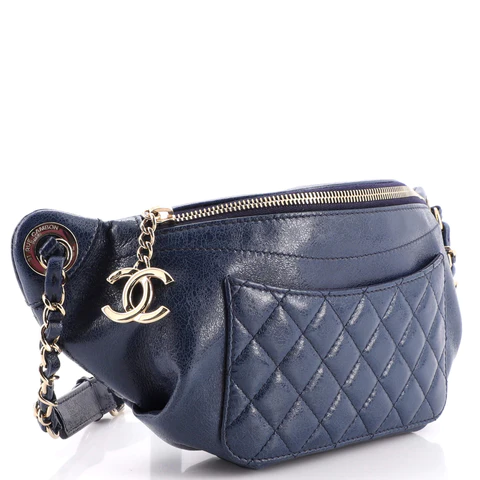 Chanel Boy Beauty CC Clutch Quilted Lambskin